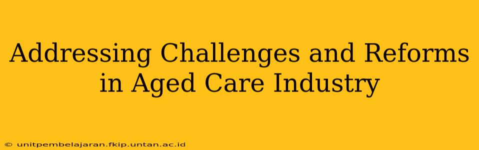 Addressing Challenges and Reforms in Aged Care Industry