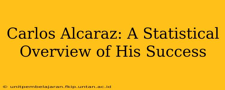 Carlos Alcaraz: A Statistical Overview of His Success