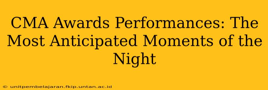CMA Awards Performances: The Most Anticipated Moments of the Night