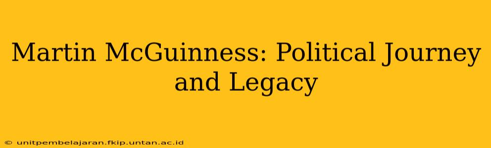 Martin McGuinness: Political Journey and Legacy