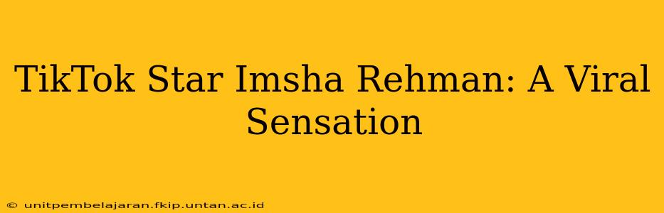TikTok Star Imsha Rehman: A Viral Sensation